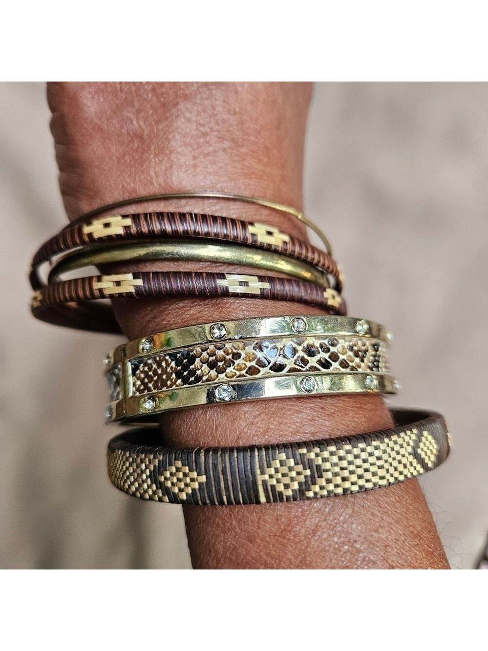 Vintage Assorted Tribal Bangle Bracelets